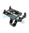 GUB - G-81 Holder - Supporto per cellulare interamente in alluminio - Nero - Vista 3/4 frontale