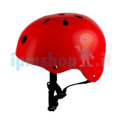 Casco ventilato rosso per monopattino elettrico