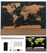 Scratch off world map