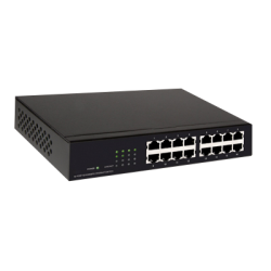 Hamlet | HN16S - 16 Port Ethernet Switch - 3/4 View