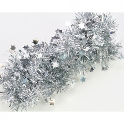 Christmas swags with silver stars