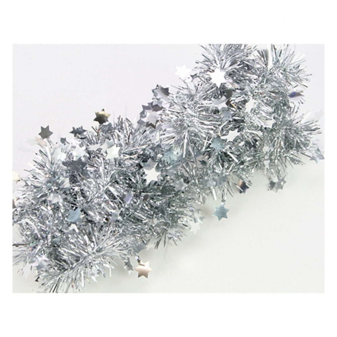 Christmas swags with silver stars