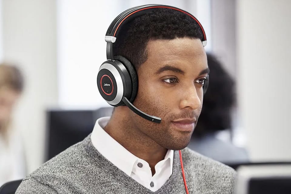 Jabra professional noise-canceling headphones for meetings and calls. Certified for Google Meet, Microsoft Teams, and other UC platforms